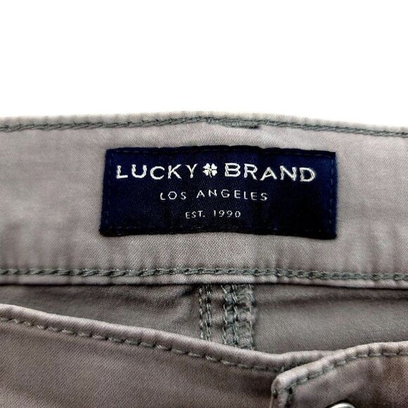 DAMAGED Lucky Brand 223 Straight Beige Cotton Mid‎ Rise Jeans 36/29 - Picture 10 of 15